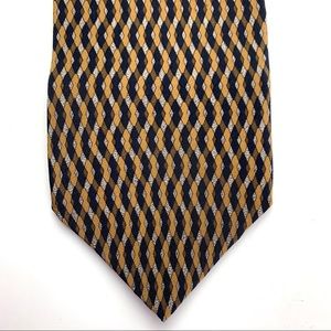 Kenneth Cole men's blue and yellow neck tie